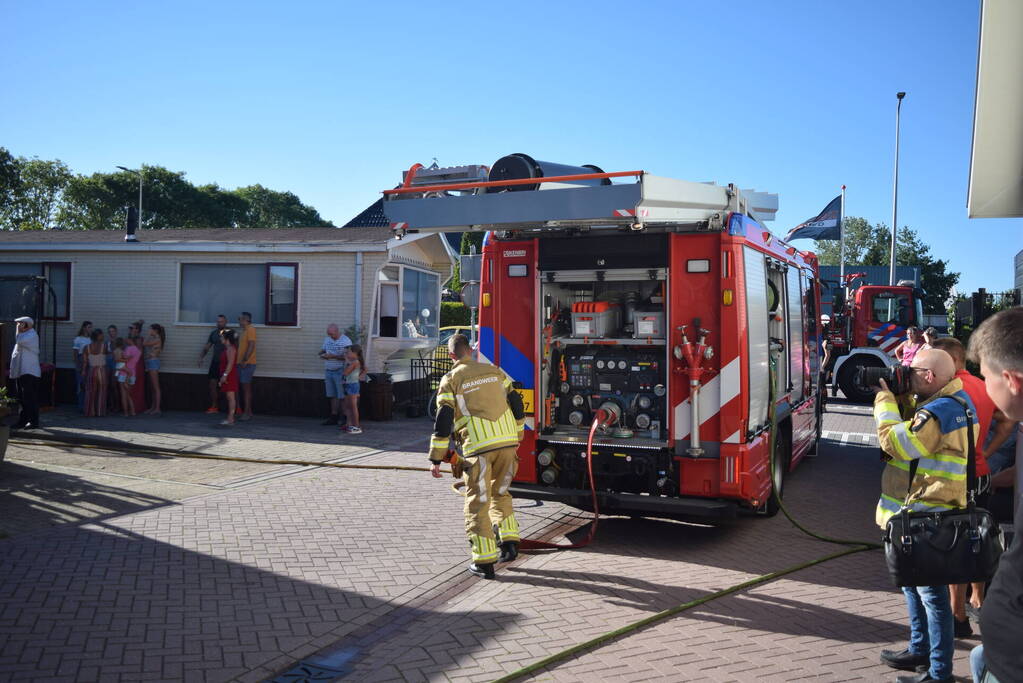 Brand bij woonwagen snel onder controle