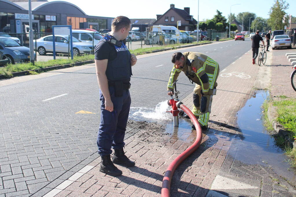 Flinke brand in garagebox