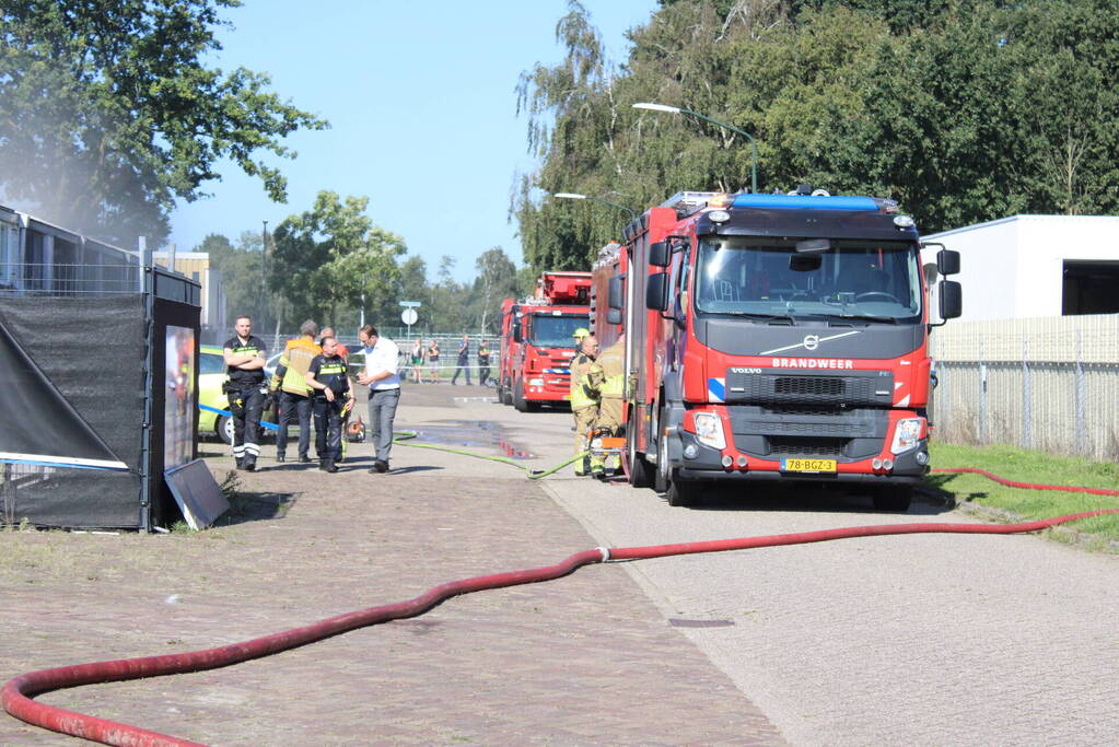 Flinke brand in garagebox