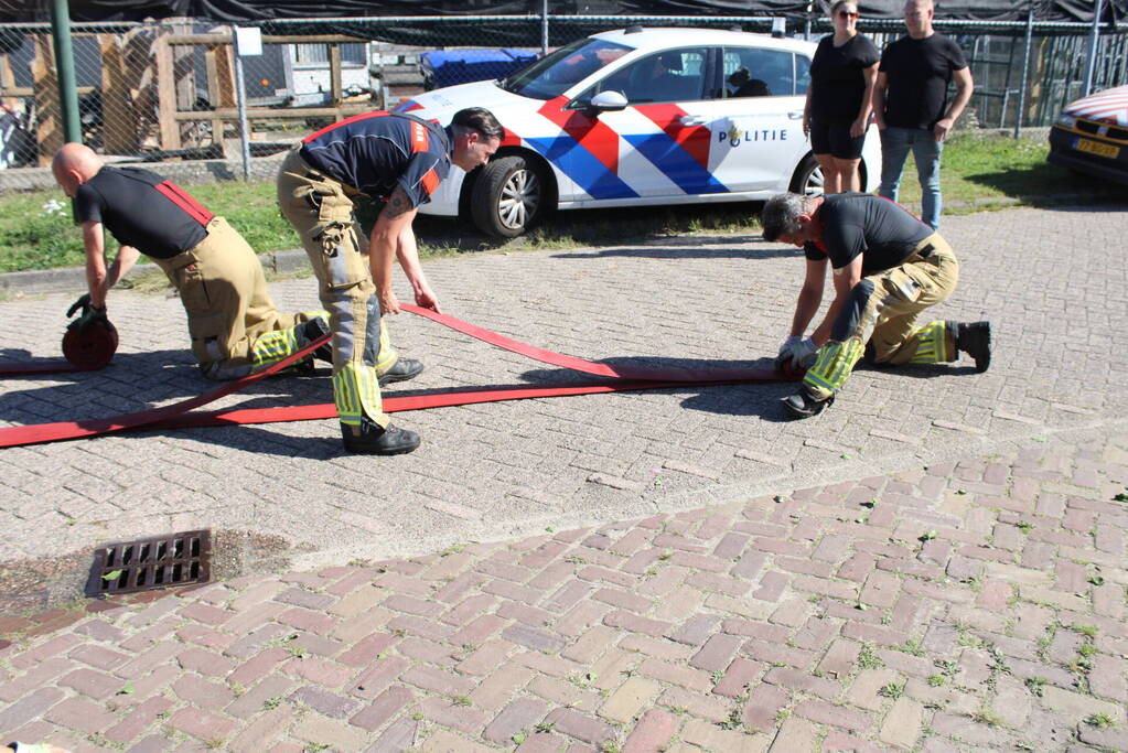 Flinke brand in garagebox