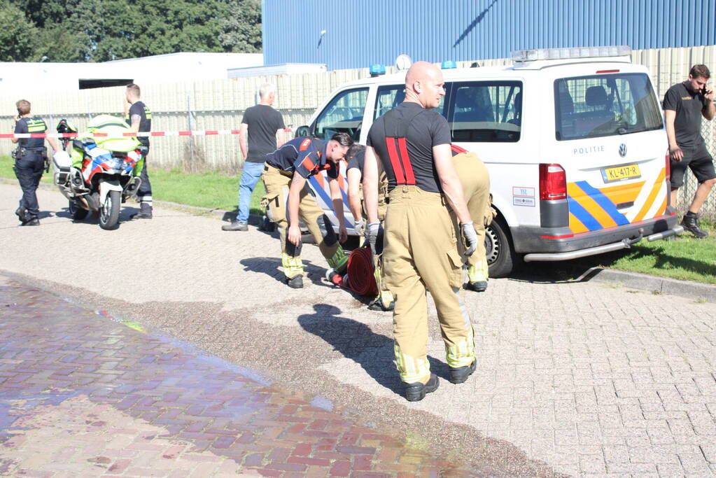 Flinke brand in garagebox