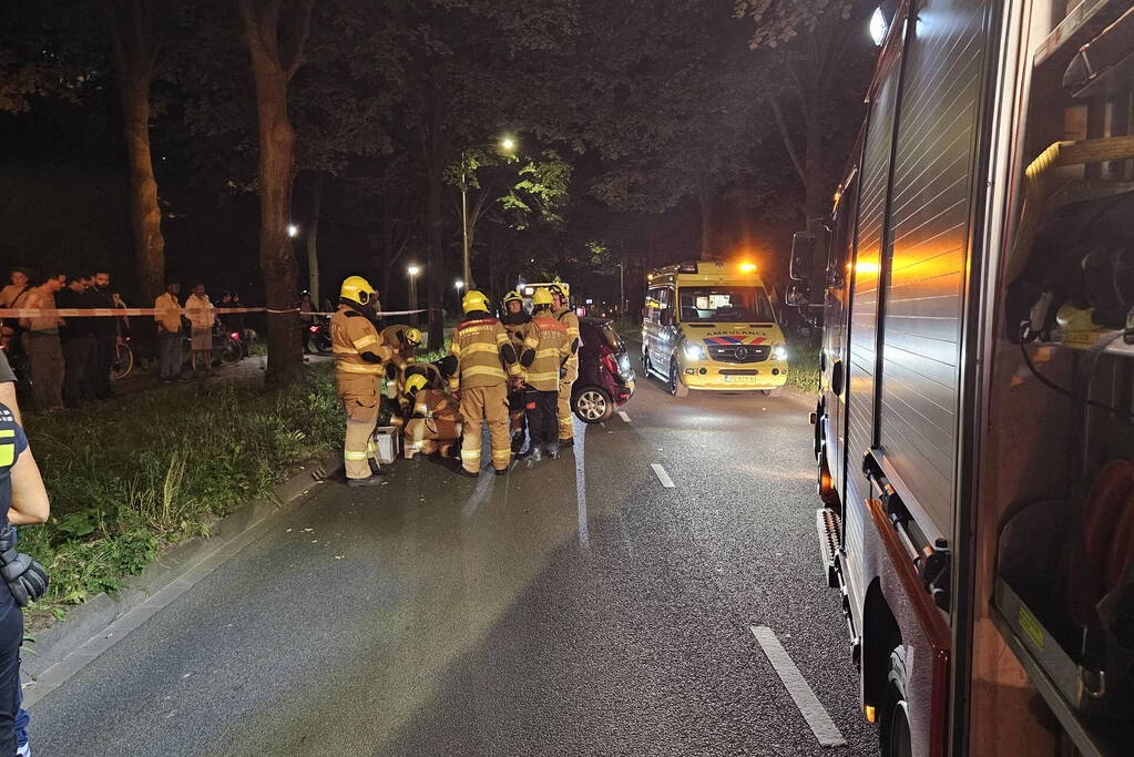 Gewonde en flinke schade bij eenzijdig ongeval