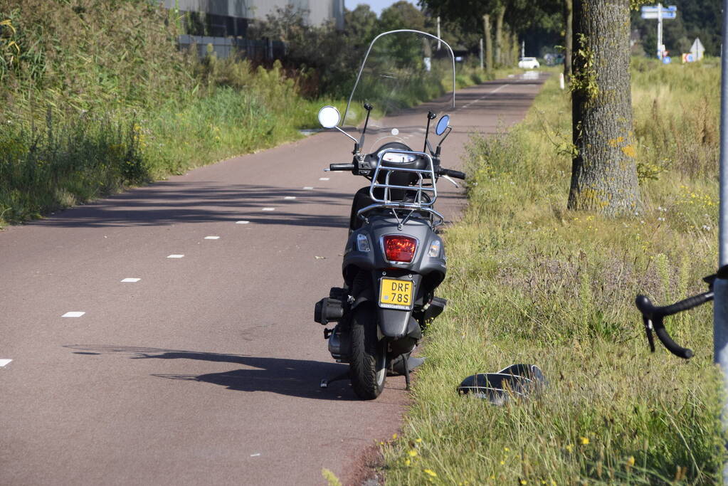 Scooterrijder gewond bij aanrijding