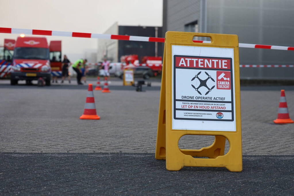 Flinke rookontwikkeling bij zeer grote brand