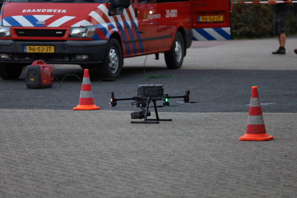 Flinke rookontwikkeling bij zeer grote brand