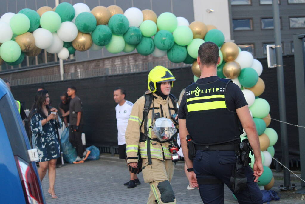 Barbecue explodeert, een gewonde