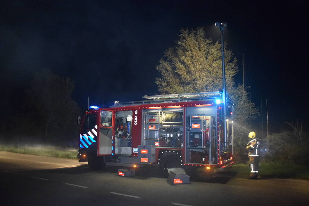 Brandweer behoudt schip door snelle actie