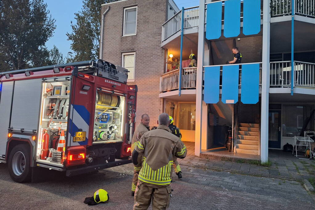 Woning geventileerd na brand