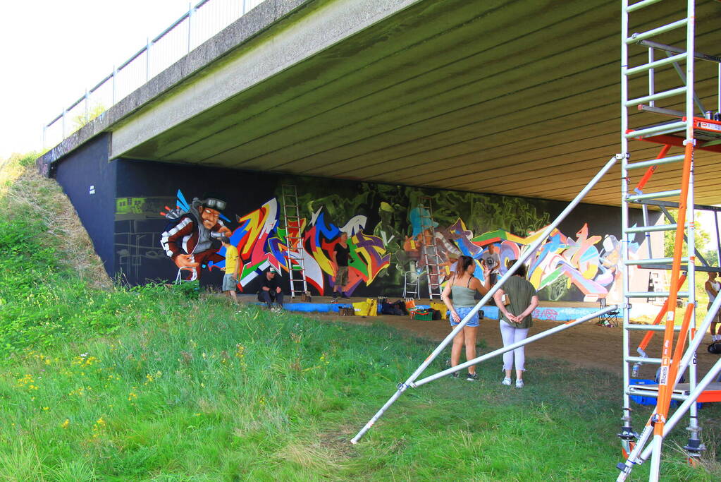 Graffitispuiters trekken veel bekijks