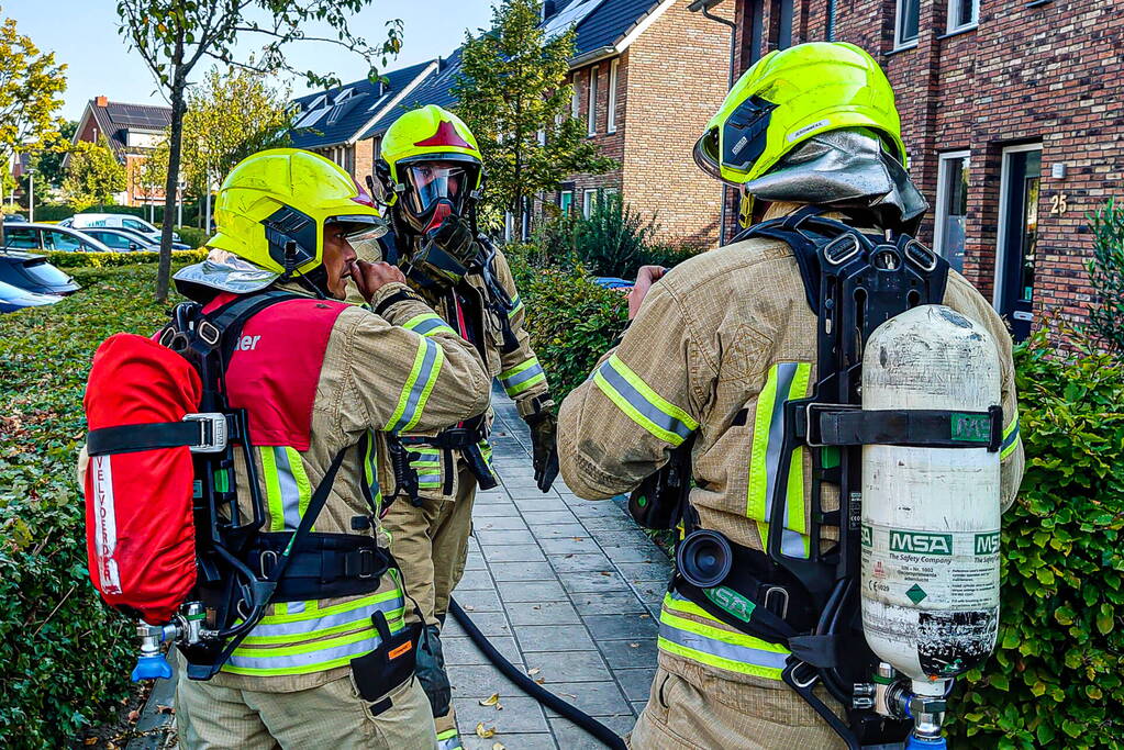 Lamp veroorzaakt brand in woning