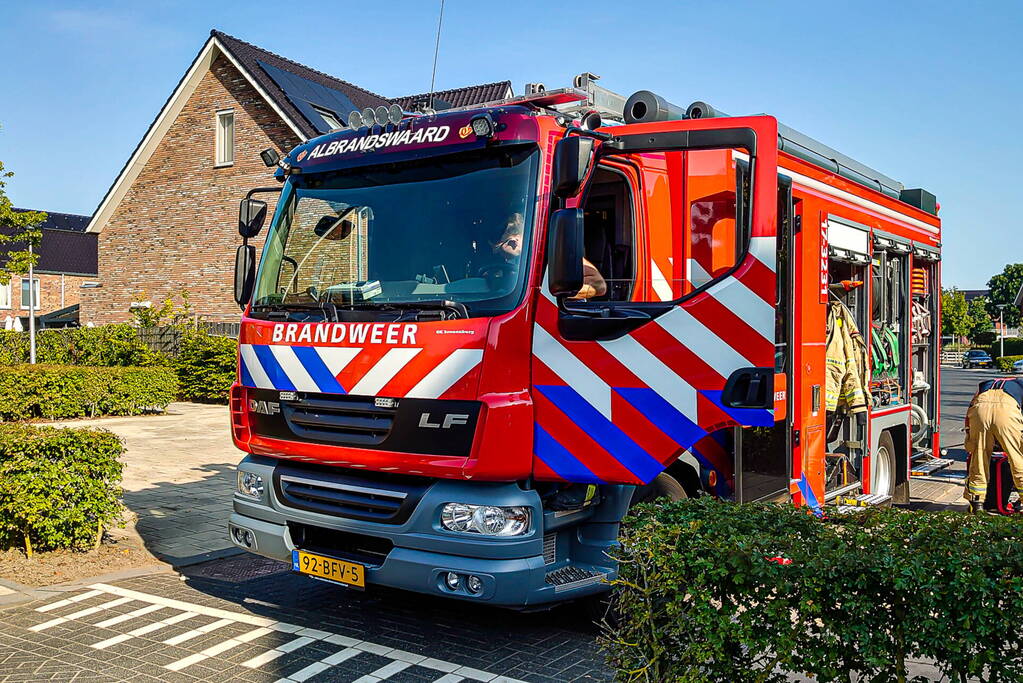 Lamp veroorzaakt brand in woning