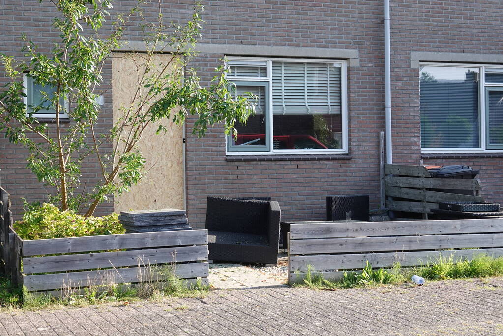 Woning beschadigd door explosie