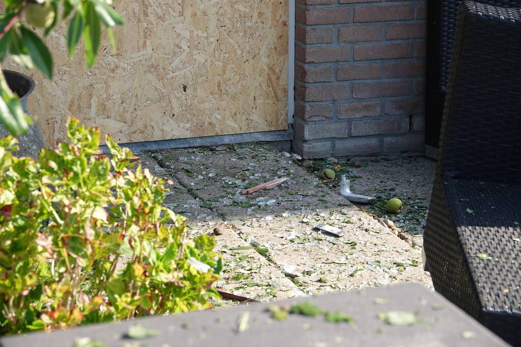 Woning beschadigd door explosie