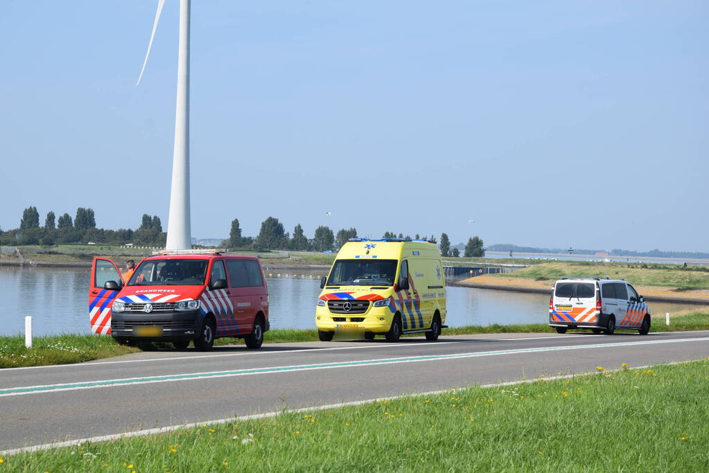 Recreant zorgt voor melding ongeval