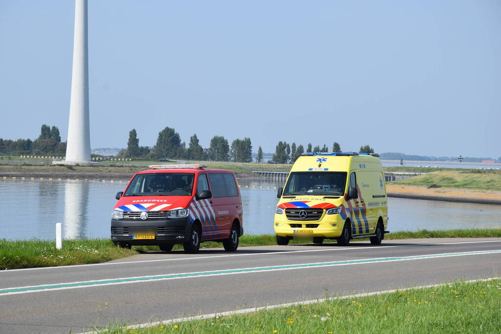 Recreant zorgt voor melding ongeval