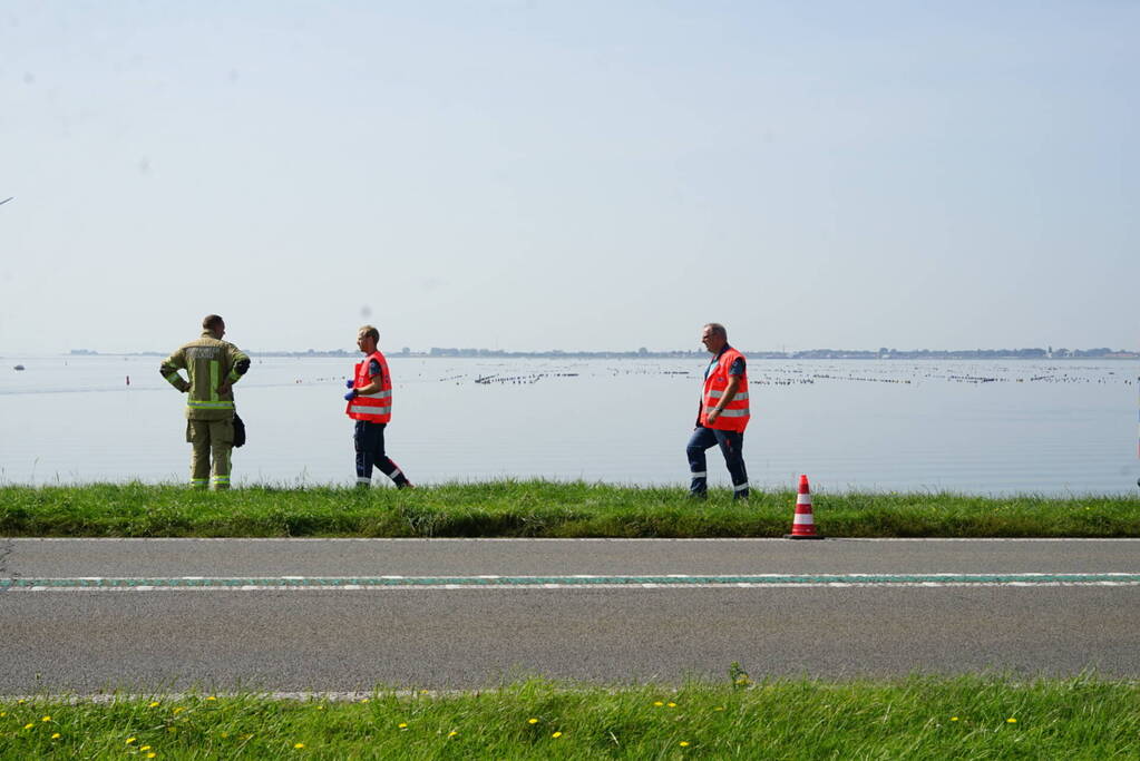 Recreant zorgt voor melding ongeval