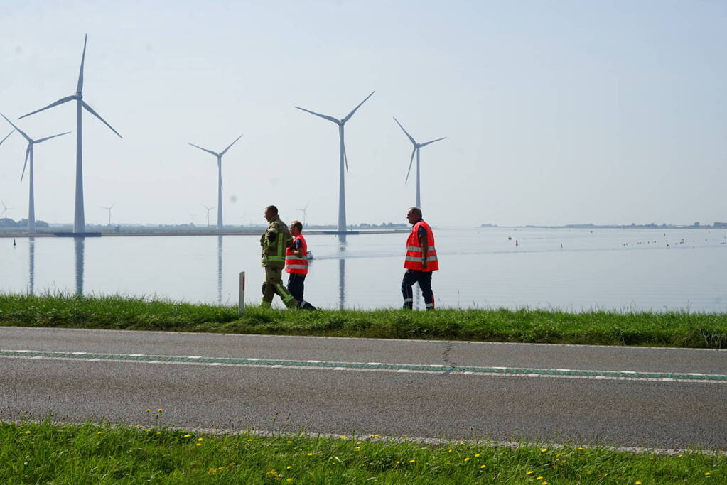 Recreant zorgt voor melding ongeval