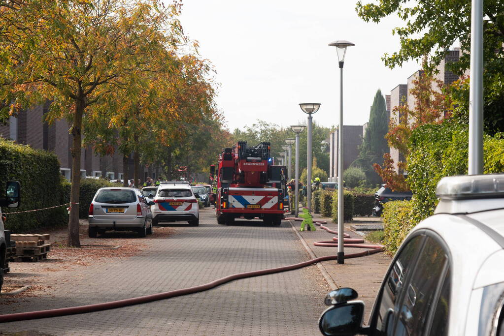 Veel rookontwikkeling bij brand