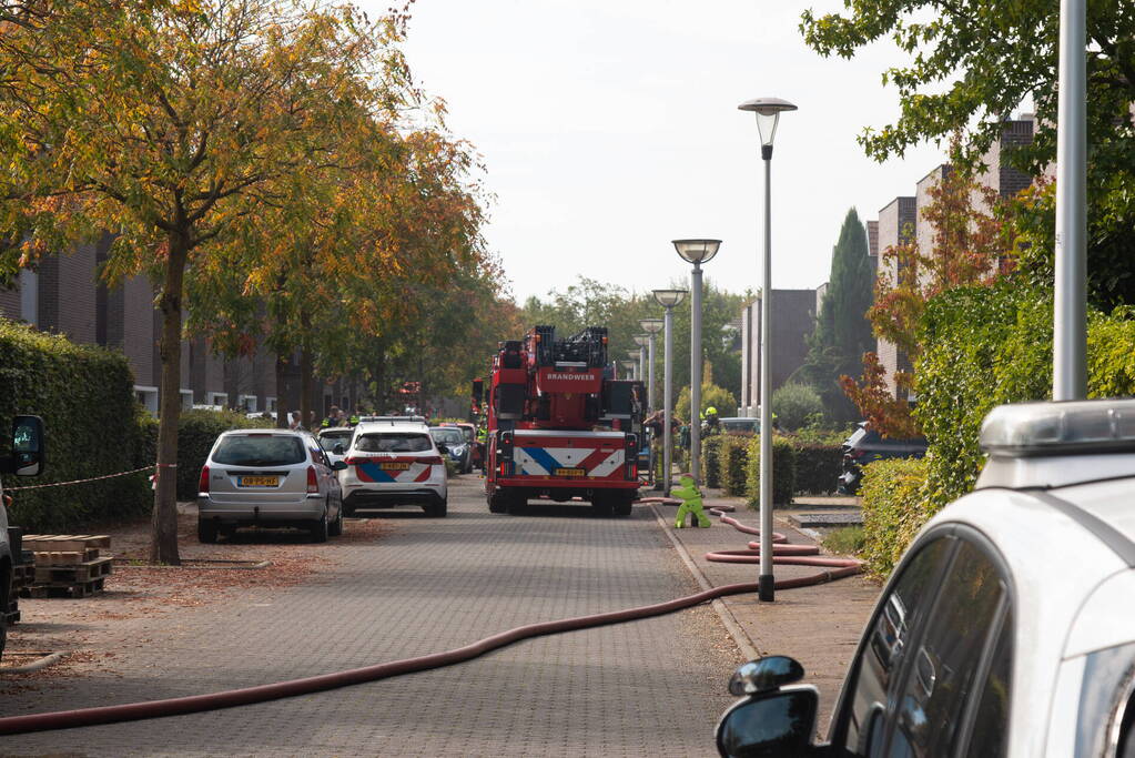 Veel rookontwikkeling bij brand