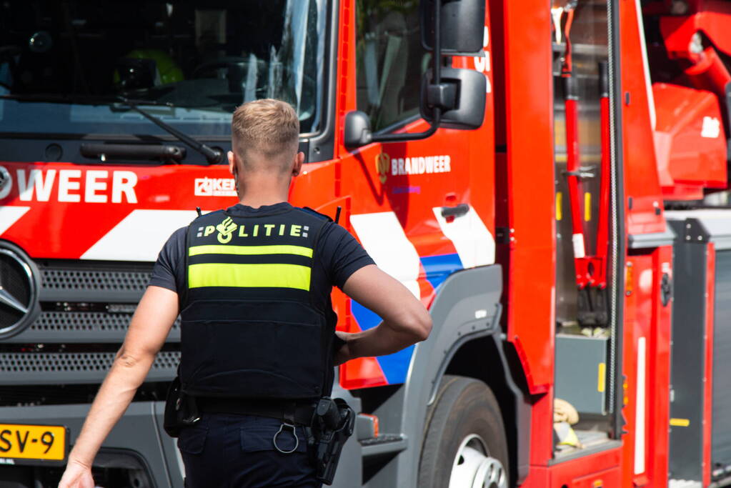 Veel rookontwikkeling bij brand