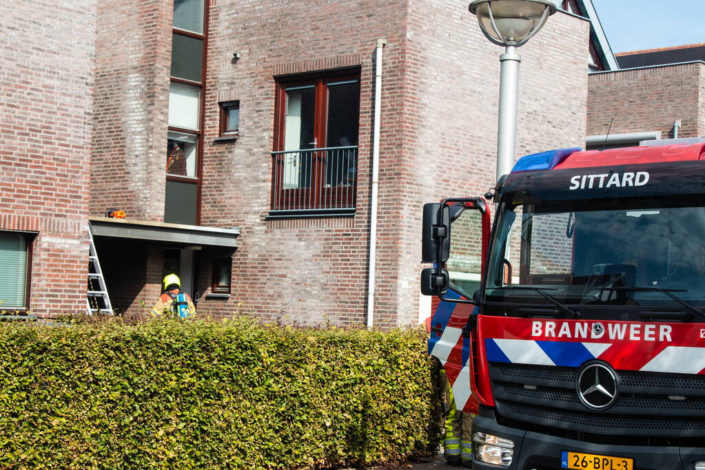 Veel rookontwikkeling bij brand