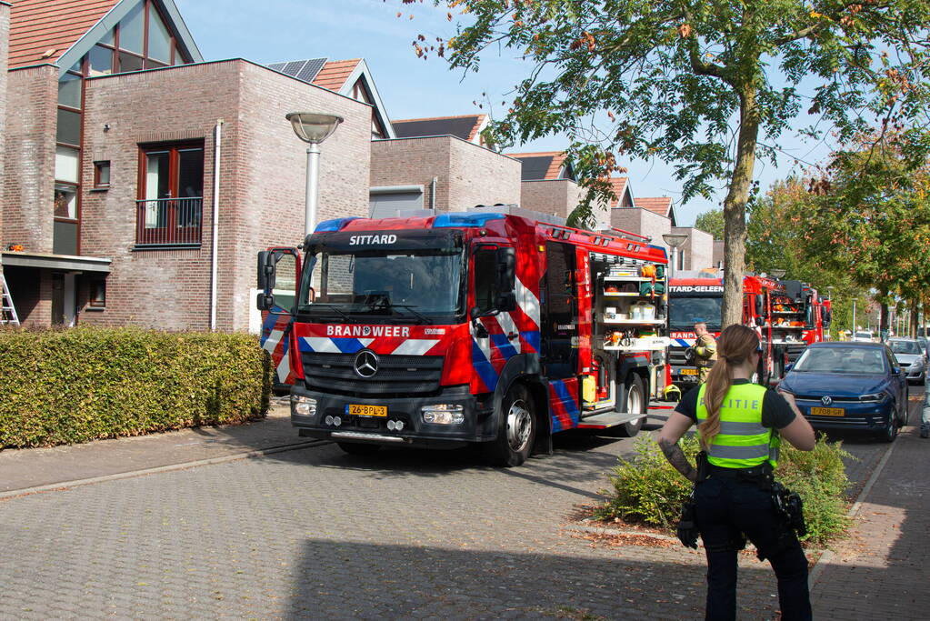 Veel rookontwikkeling bij brand