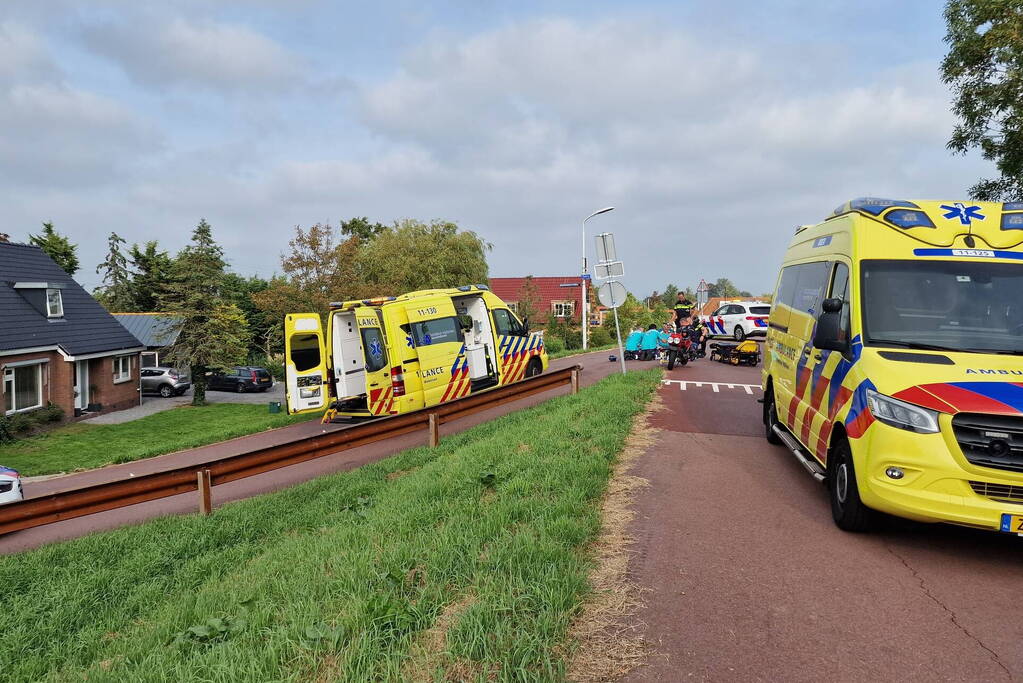 Wielrenner ernstig gewond bij botsing met scooterrijder