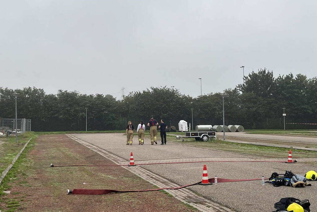 Parkeerplaats afgesloten vanwege onderzoek naar gevaarlijke stoffen