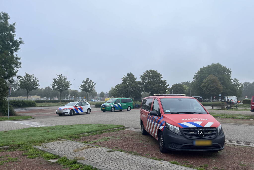 Parkeerplaats afgesloten vanwege onderzoek naar gevaarlijke stoffen