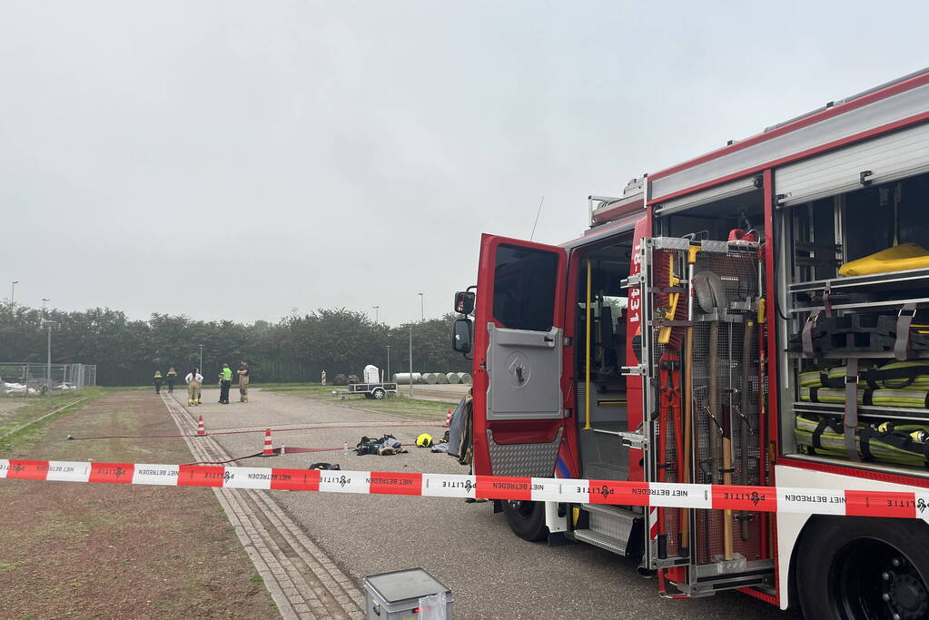 Parkeerplaats afgesloten vanwege onderzoek naar gevaarlijke stoffen