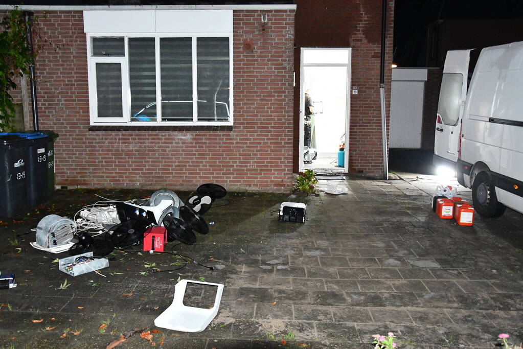 Hennepkwekerij aangetroffen in woning