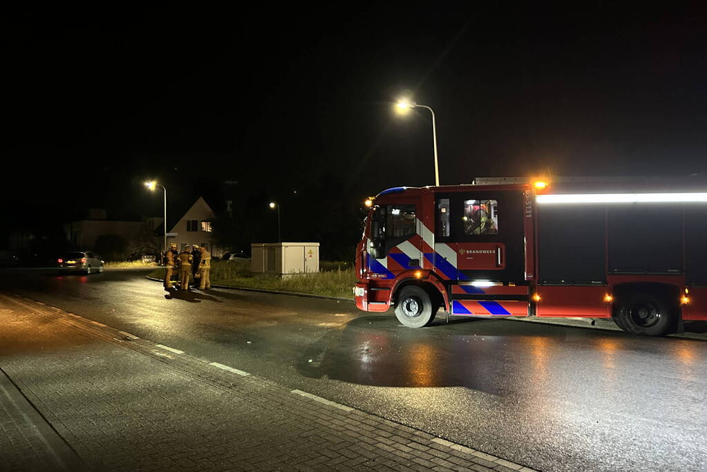 Brand in transformatorhuisje