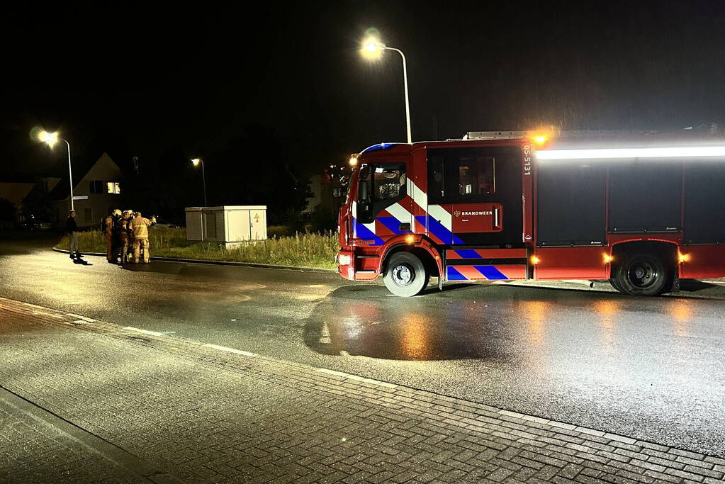 Brand in transformatorhuisje