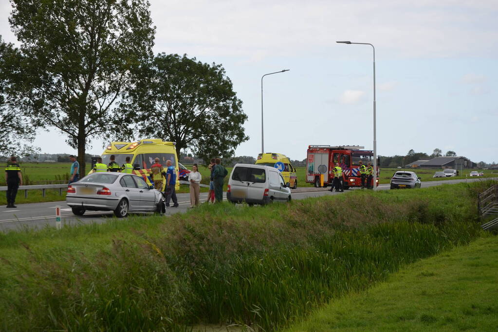 Gewonde bij botsing op kruising