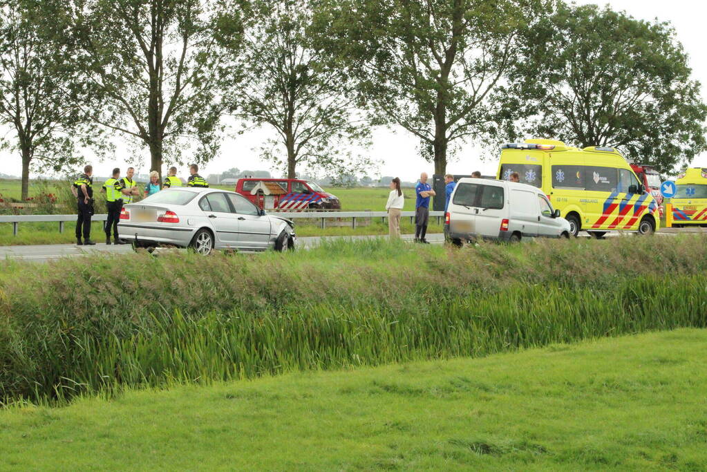 Gewonde bij botsing op kruising