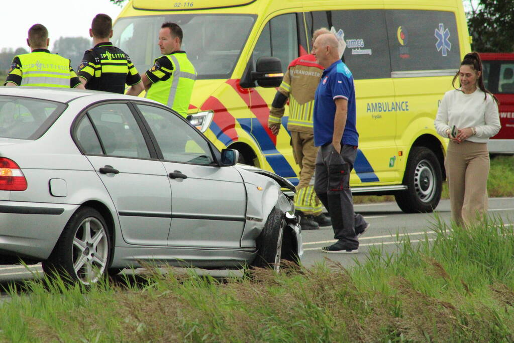 Gewonde bij botsing op kruising