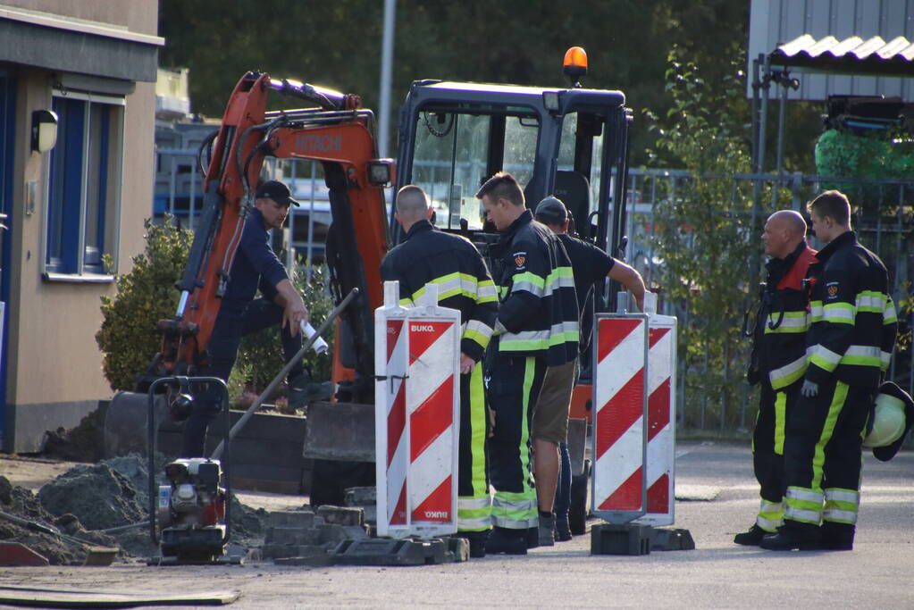 Gaslekkage op bedrijventerrein