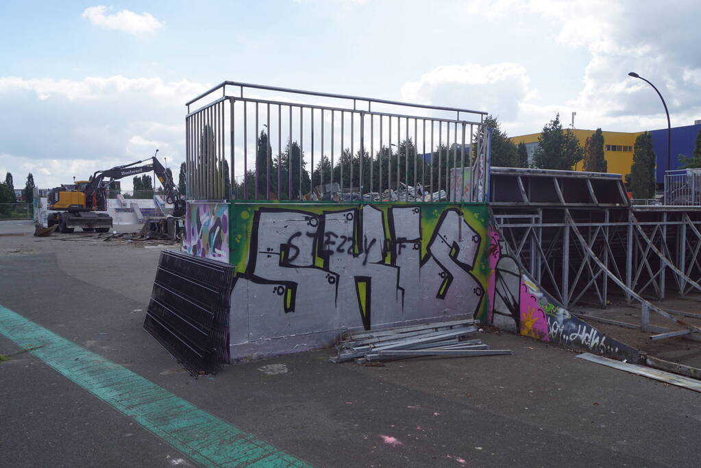 Verwijderen van skatebaan begonnen in Vathorst