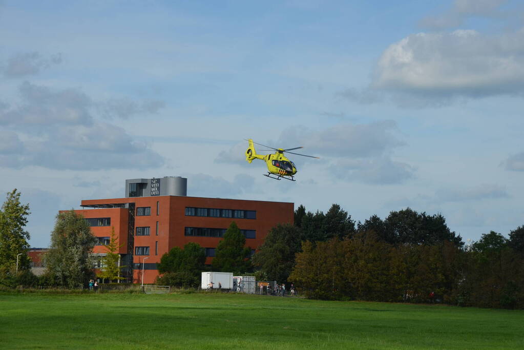 Persoon in botsing met tractor