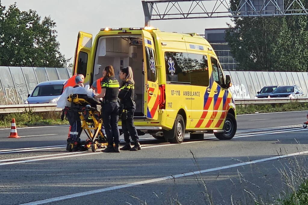 Motorrijder gewond bij val