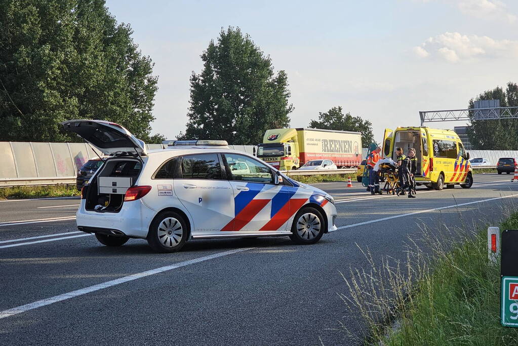 Motorrijder gewond bij val