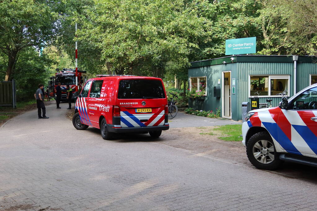 Onderzoek naar mogelijke gaslekkage op vakantiepark