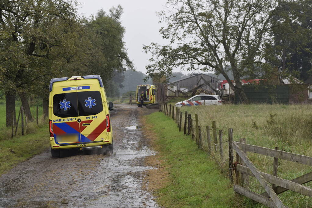 Twee gewonden bij ernstig incident bij boerderij