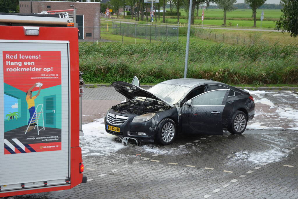 Auto flink beschadigd door brand