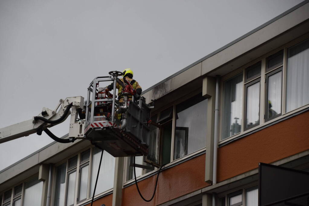 Forse brand in woning