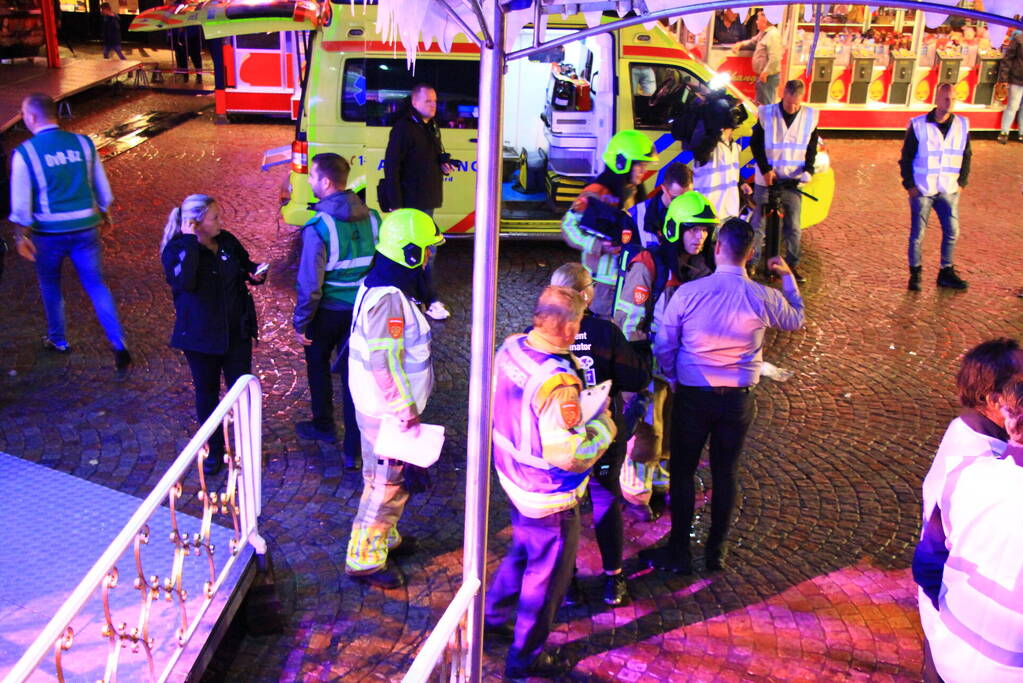 Grote brandoefening op kermis