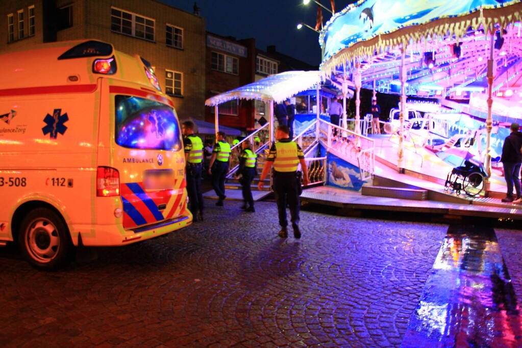 Grote brandoefening op kermis