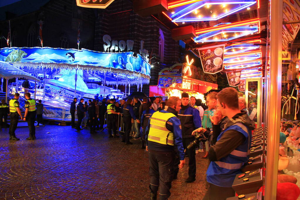 Grote brandoefening op kermis