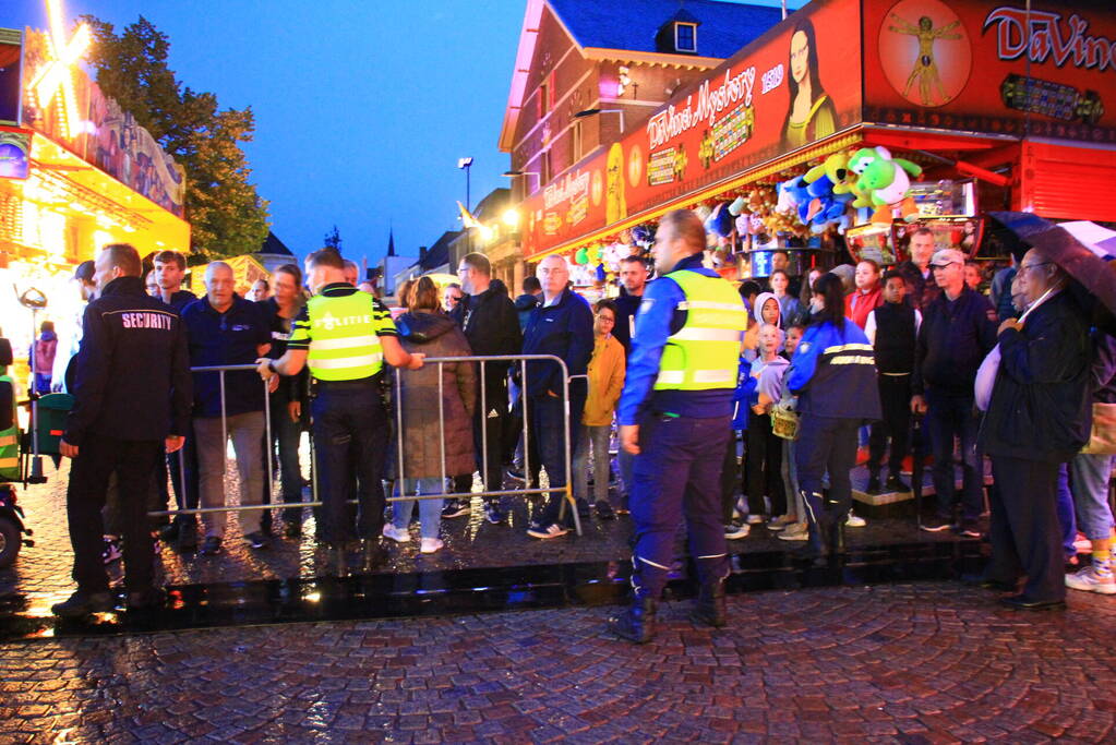 Grote brandoefening op kermis