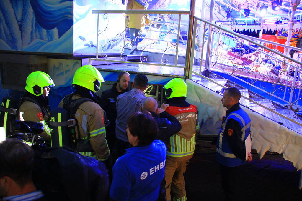 Grote brandoefening op kermis